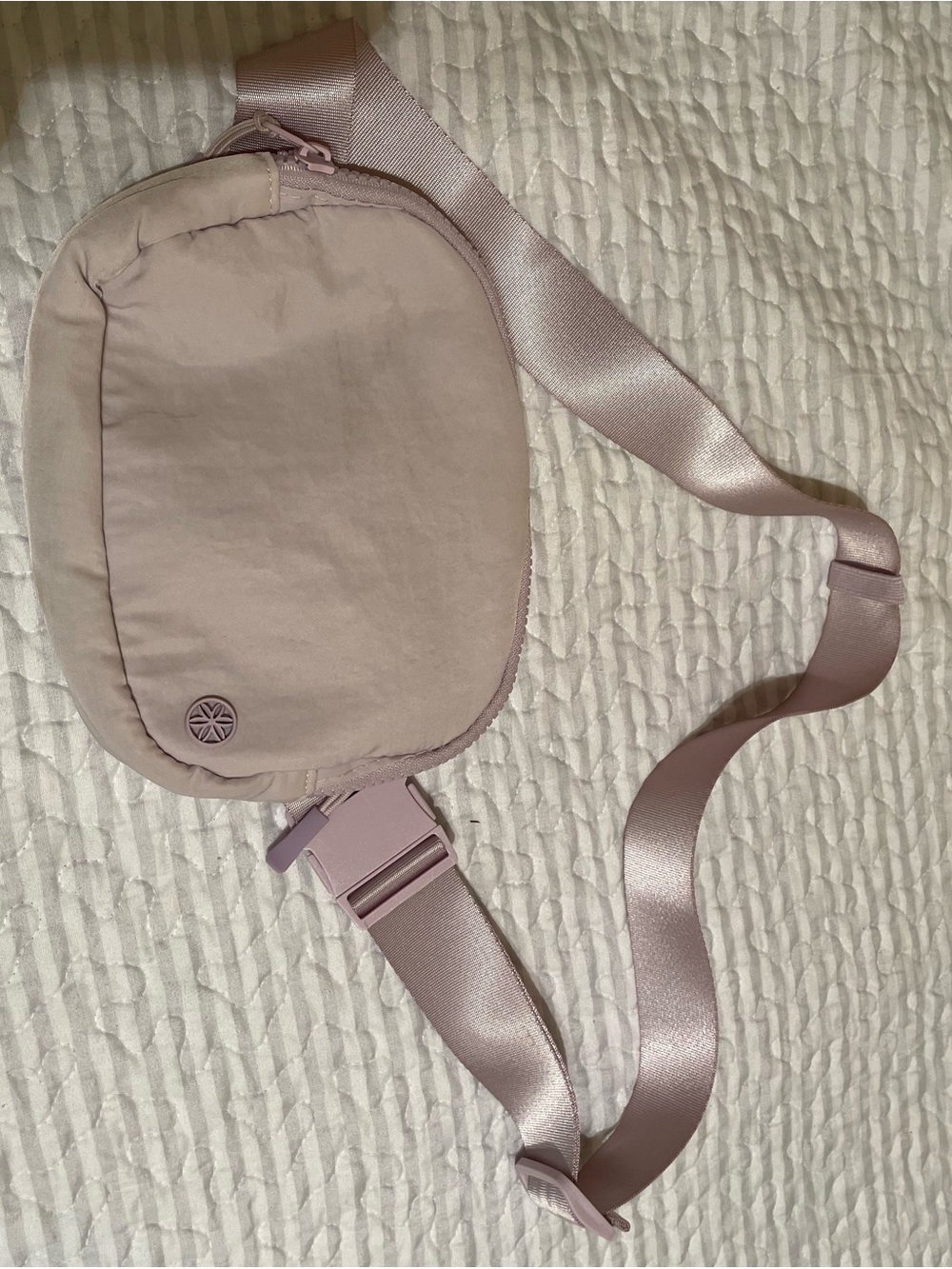 Women's Soft Blush Crossbody Belt Bag - Blush Pink